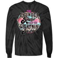 The Thunder And The Lightning Western Rolls And Strikes Tie-Dye Long Sleeve Shirt