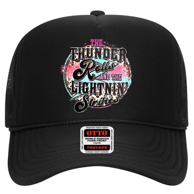 The Thunder And The Lightning Western Rolls And Strikes Trucker Hat