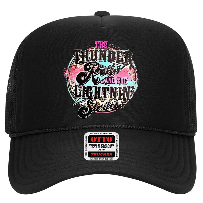 The Thunder And The Lightning Western Rolls And Strikes Trucker Hat