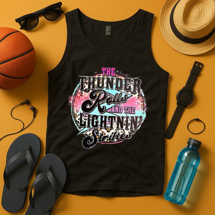 The Thunder And The Lightning Western Rolls And Strikes Tank Top