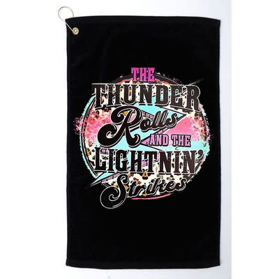 The Thunder And The Lightning Western Rolls And Strikes Golf Towel