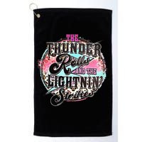 The Thunder And The Lightning Western Rolls And Strikes Golf Towel