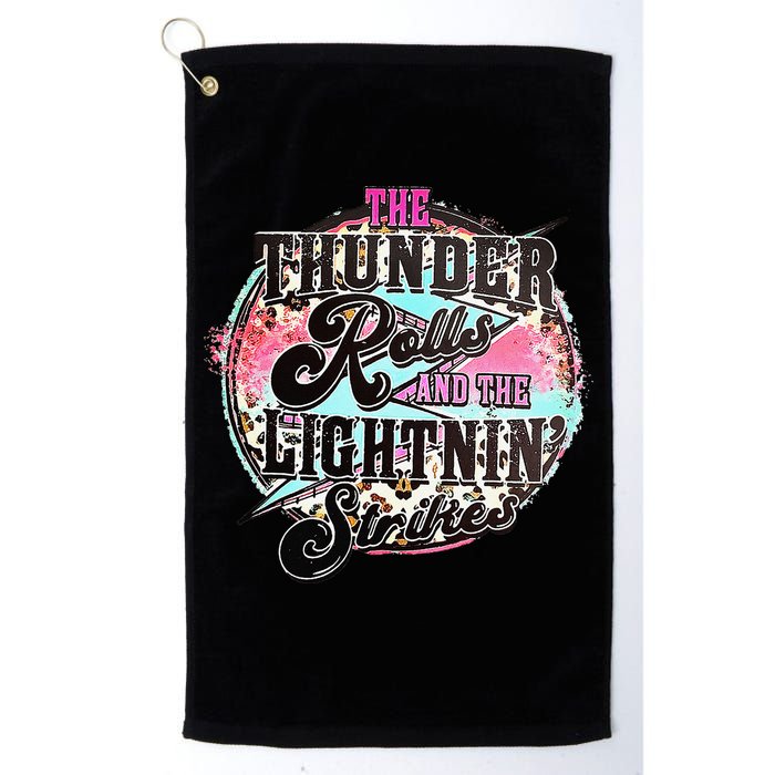 The Thunder And The Lightning Western Rolls And Strikes Golf Towel