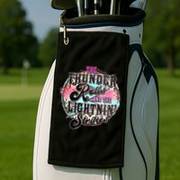 The Thunder And The Lightning Western Rolls And Strikes Golf Towel