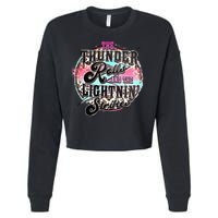 The Thunder And The Lightning Western Rolls And Strikes Cropped Pullover Crew
