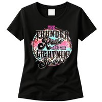 The Thunder And The Lightning Western Rolls And Strikes Womens T-Shirt