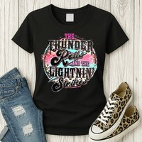 The Thunder And The Lightning Western Rolls And Strikes Womens T-Shirt