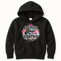 The Thunder And The Lightning Western Rolls And Strikes Kids Hoodie