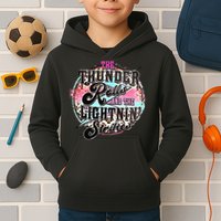 The Thunder And The Lightning Western Rolls And Strikes Kids Hoodie