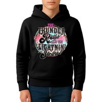The Thunder And The Lightning Western Rolls And Strikes Kids Hoodie