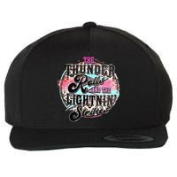 The Thunder And The Lightning Western Rolls And Strikes Wool Snapback Cap