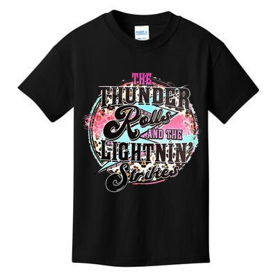 The Thunder And The Lightning Western Rolls And Strikes Kids T-Shirt