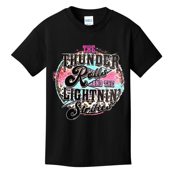 The Thunder And The Lightning Western Rolls And Strikes Kids T-Shirt