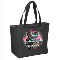The Thunder And The Lightning Western Rolls And Strikes Zip Tote Bag