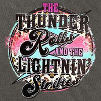 The Thunder And The Lightning Western Rolls And Strikes Cotton Canvas Backpack