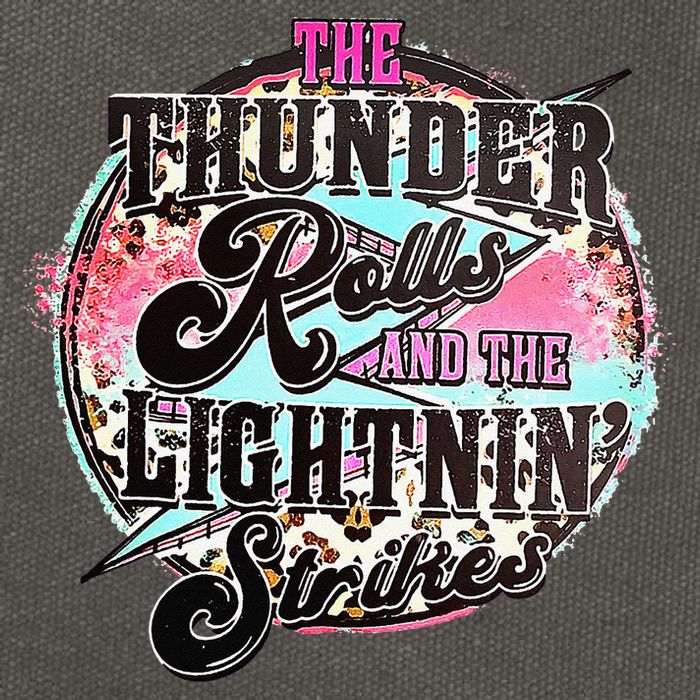 The Thunder And The Lightning Western Rolls And Strikes Cotton Canvas Backpack