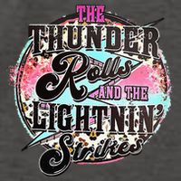 The Thunder And The Lightning Western Rolls And Strikes Vector Backpack