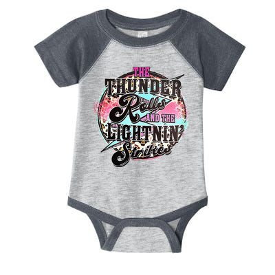The Thunder And The Lightning Western Rolls And Strikes Infant Baby Jersey Bodysuit