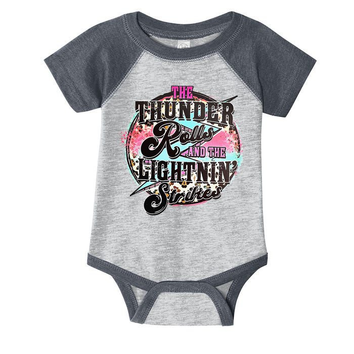 The Thunder And The Lightning Western Rolls And Strikes Infant Baby Jersey Bodysuit