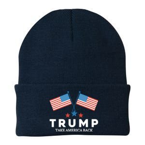 Trump Take America Back 2024 Knit Cap Winter Beanie