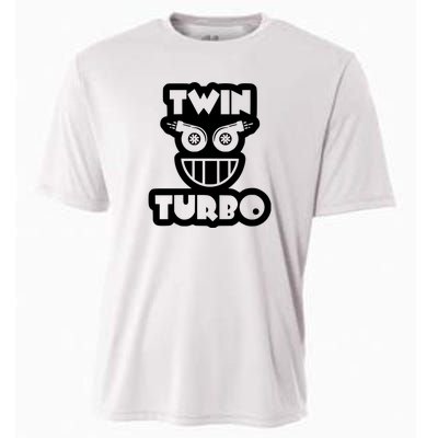 Twin Turbo Awesome Car Lover Cooling Performance Crew T-Shirt