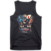 Trump Take America Back 2024 Eagle Us Flag Tank Top