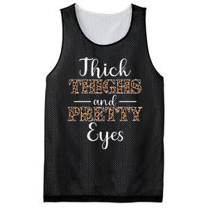 Thick Thighs and Pretty Eyes Mesh Reversible Basketball Jersey Tank