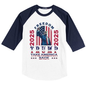 Trump Take America Back 2024  Freedom And Safety Baseball Sleeve Shirt