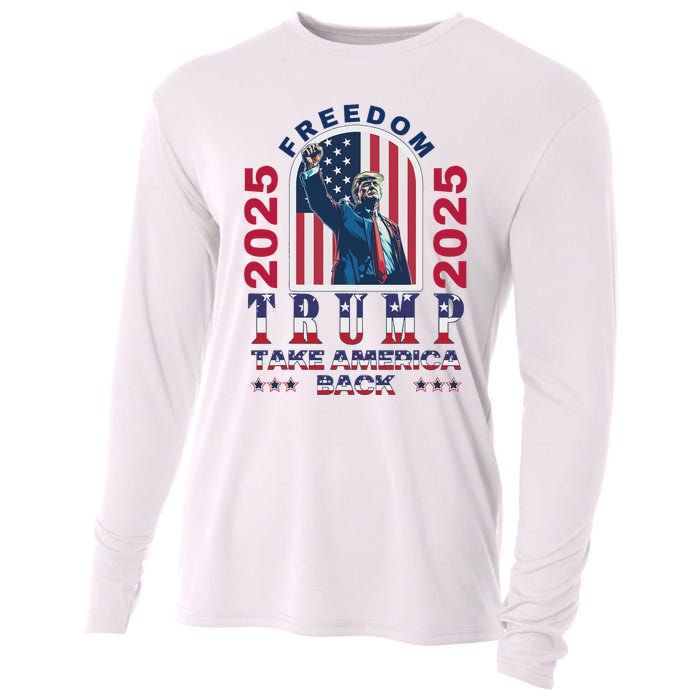 Trump Take America Back 2024  Freedom And Safety Cooling Performance Long Sleeve Crew