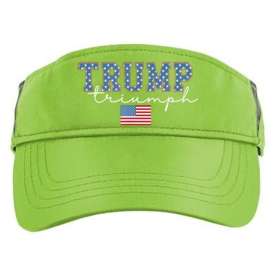 Trump Triumph American Flag Stars 2024 Winner Maga Victory Adult Drive Performance Visor