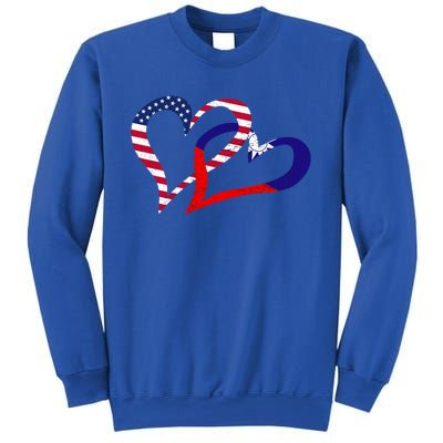 Taiwan Taiwanese Americans Usa Flag Colors Heart Love Gift Sweatshirt