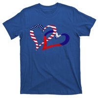 Taiwan Taiwanese Americans Usa Flag Colors Heart Love Gift T-Shirt