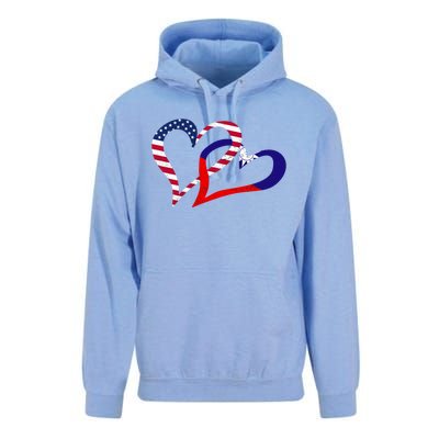 Taiwan Taiwanese Americans Usa Flag Colors Heart Love Gift Unisex Surf Hoodie