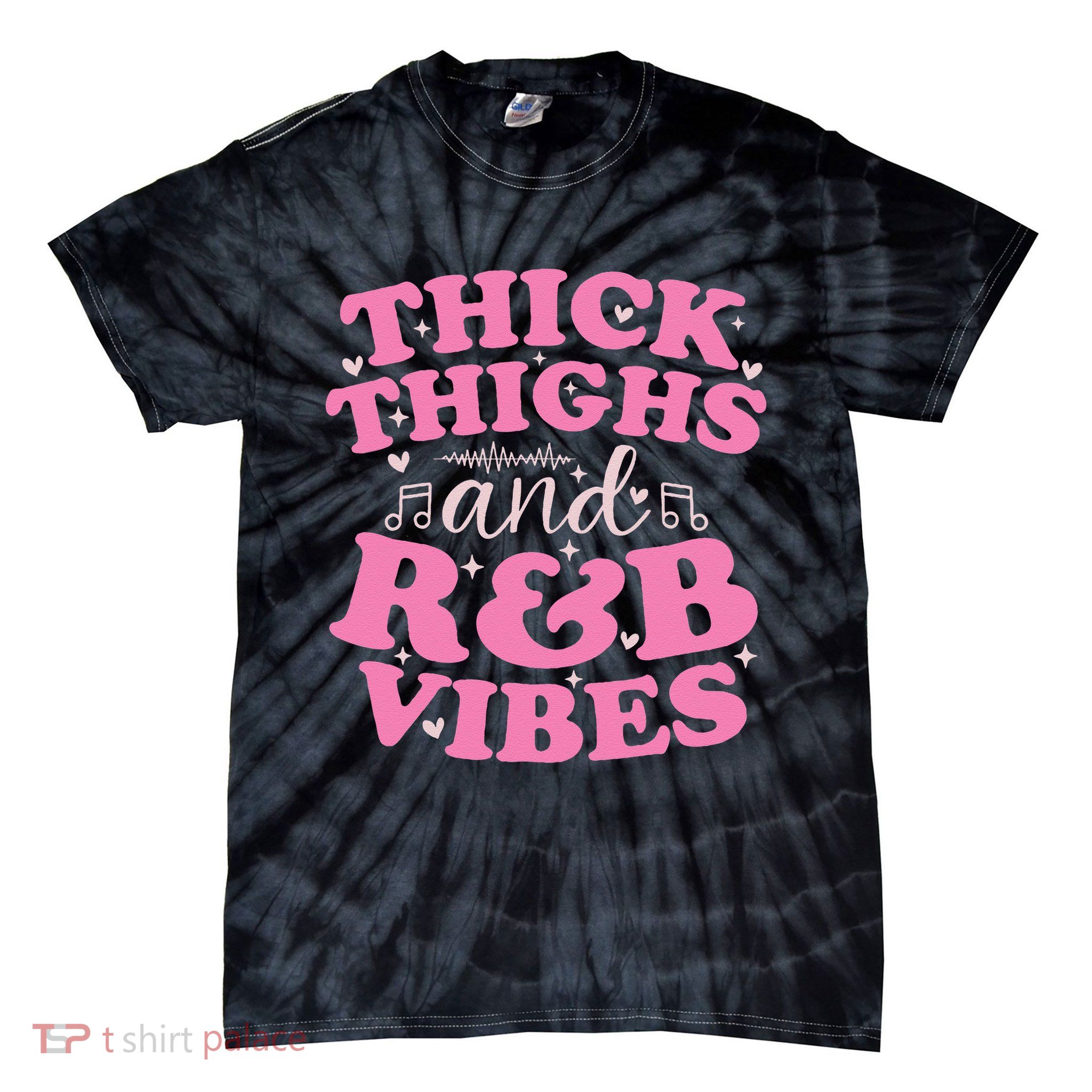 Thick Thighs And RB Vibes Cute 90s RB Tie-Dye T-Shirt