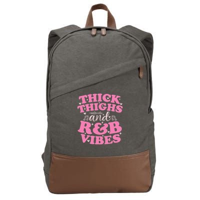 Thick Thighs And RB Vibes Cute 90s RB Cotton Canvas Backpack
