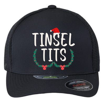 Tinsel Tits And Jingle Balls Flexfit Unipanel Trucker Cap