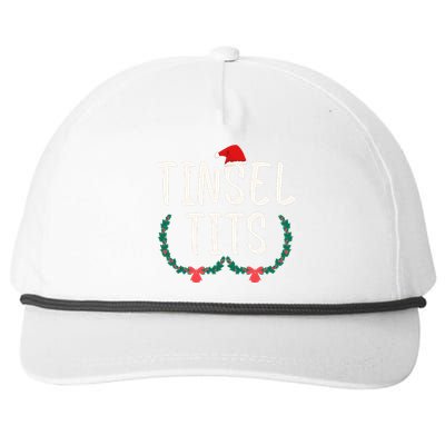 Tinsel Tits And Jingle Balls Snapback Five-Panel Rope Hat