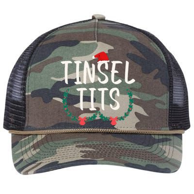 Tinsel Tits And Jingle Balls Retro Rope Trucker Hat Cap