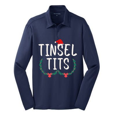 Tinsel Tits And Jingle Balls Silk Touch Performance Long Sleeve Polo