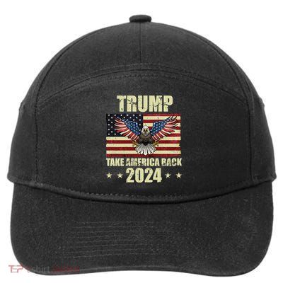 Trump Take America Back 2024 7-Panel Snapback Hat