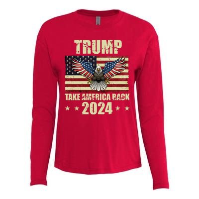 Trump Take America Back 2024 Womens Cotton Relaxed Long Sleeve T-Shirt