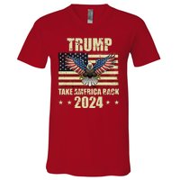 Trump Take America Back 2024 V-Neck T-Shirt