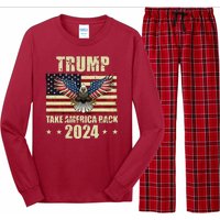 Trump Take America Back 2024 Long Sleeve Pajama Set