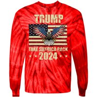 Trump Take America Back 2024 Tie-Dye Long Sleeve Shirt