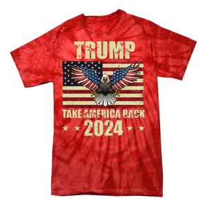 Trump Take America Back 2024 Tie-Dye T-Shirt