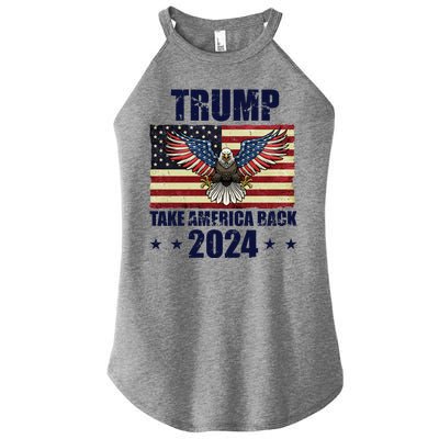 Trump Take America Back 2024 Women's Perfect Tri Rocker Tank