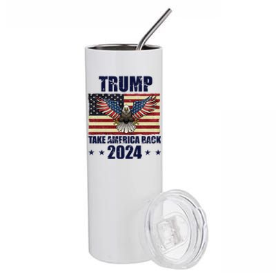 Trump Take America Back 2024 Stainless Steel Tumbler