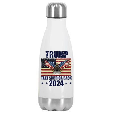 Trump Take America Back 2024 Stainless Steel Insulated Water Bottle