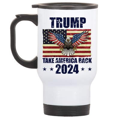 Trump Take America Back 2024 Stainless Steel Travel Mug