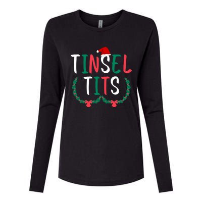 Tinsel Tits And Jingle Balls Womens Cotton Relaxed Long Sleeve T-Shirt